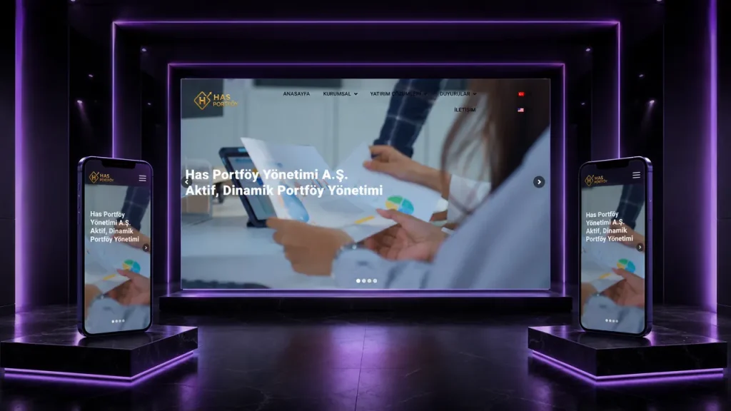 Has Portföy web sitesi tasarımı